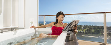 La comodidad de viajar en crucero. SoloCruceros.cl