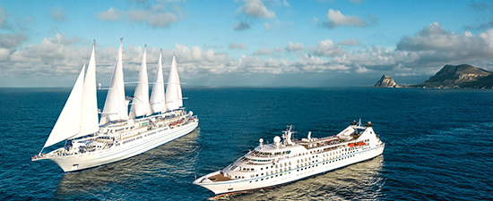 Yates de diferentes estilos, Windstar Cruises. SoloCruceros.cl