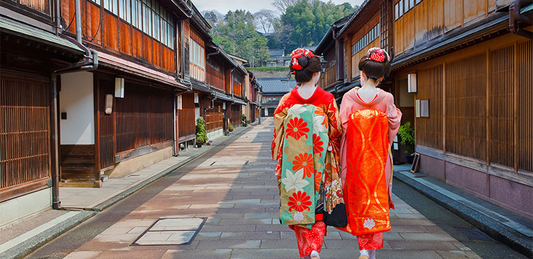 Cruceros por Japón, geishas en Kioto. SoloCruceros.cl