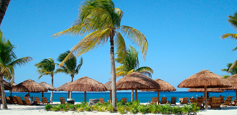 Cruceros por Riviera Mexicana, playa. SoloCruceros.cl