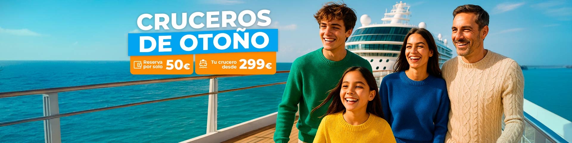 El placer del mar en tu crucero de otoño. SoloCruceros.cl