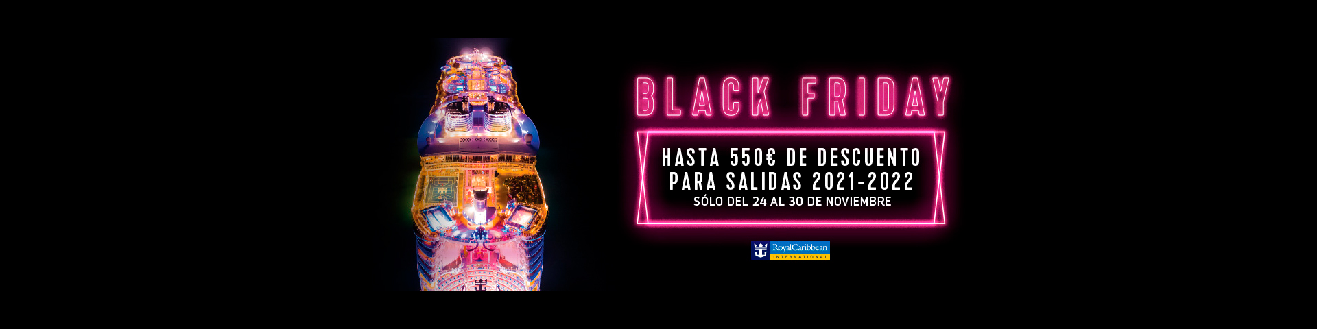 Cruceros en promoción Black Friday. SoloCruceros.cl