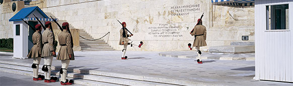 Cambio de guardia presidencial, Parlamento de Atenas. SoloCruceros.cl
